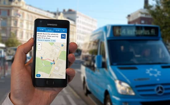 Helsinki majú vlastný systém "zdieľanej" dopravy, Kutsuplus s mobilnou aplikáciou.